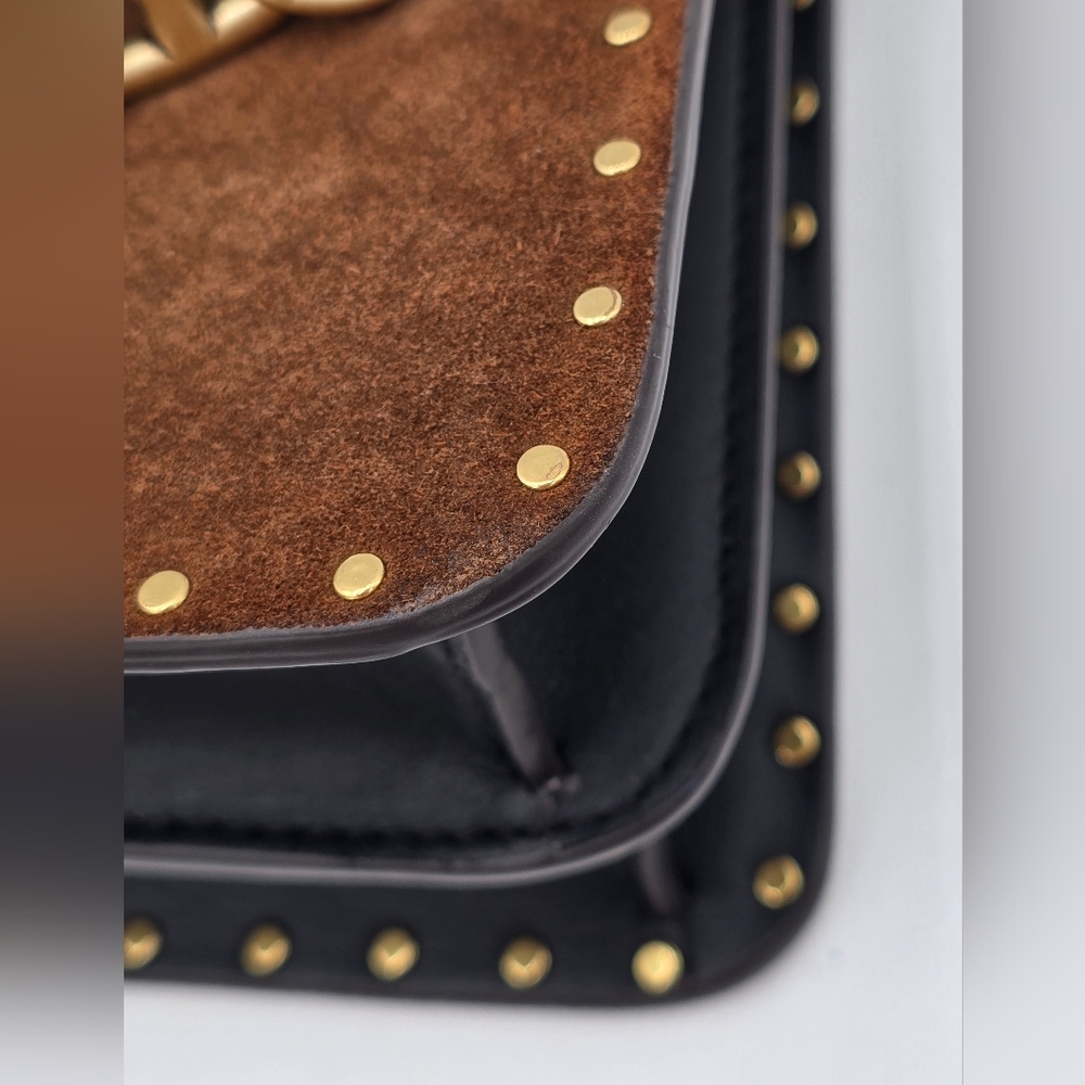 💥NWOT💥 Coach Beat Shoulder Bag In Colorblock With Rivets Leather Crossbody - Picture 5 of 16